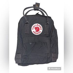 Mini Fjallraven Kanken Backpack in Super Grey (water resistant)